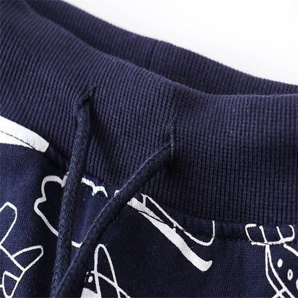 Baby Boy 2 - 7T Jet Airplane Sweatpants - Sweatpants - jumping meters - Mad Fly Essentials