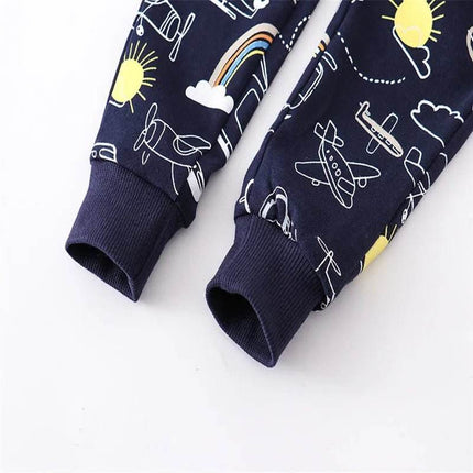 Baby Boy 2 - 7T Jet Airplane Sweatpants - Sweatpants - jumping meters - Mad Fly Essentials