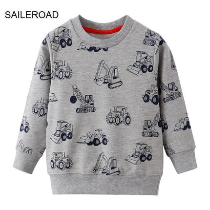Baby Boy 2 - 7T Outerwear Dinosaur Sweater - Sweater - SAILEROAD - Mad Fly Essentials