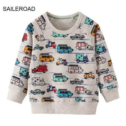 Baby Boy 2 - 7T Outerwear Dinosaur Sweater - Sweater - SAILEROAD - Mad Fly Essentials