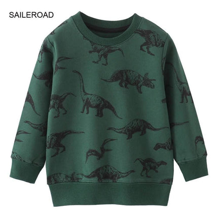Baby Boy 2 - 7T Outerwear Dinosaur Sweater - Sweater - SAILEROAD - Mad Fly Essentials
