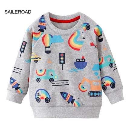 Baby Boy 2 - 7T Outerwear Dinosaur Sweater - Sweater - SAILEROAD - Mad Fly Essentials