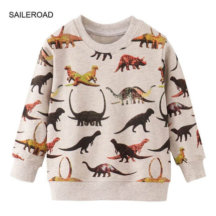 Baby Boy 2 - 7T Outerwear Dinosaur Sweater - Sweater - SAILEROAD - Mad Fly Essentials