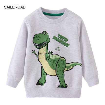 Baby Boy 2 - 7T Outerwear Dinosaur Sweater - Sweater - SAILEROAD - Mad Fly Essentials