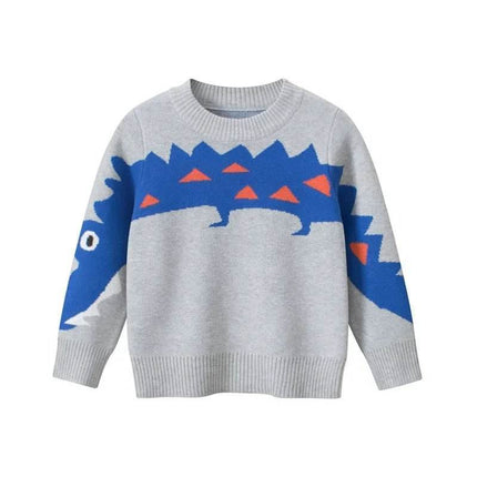 Baby Boy Dinosaur Animal Casual Sweater - Sweater - Little maven - Mad Fly Essentials