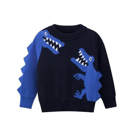 Baby Boy Dinosaur Animal Casual Sweater - Sweater - Little maven - Mad Fly Essentials