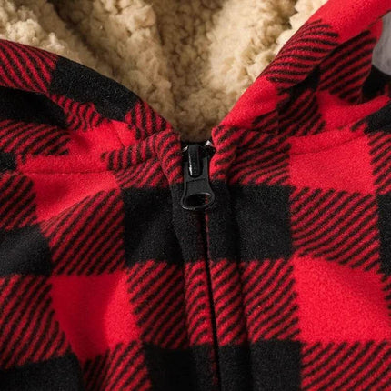 Boy 3 - 24M Cute Plaid Dinosaur Baby Romper - Baby Romper - KAYDEA - Mad Fly Essentials