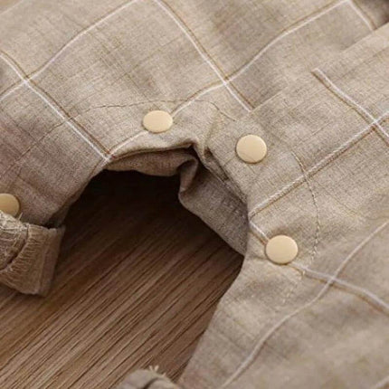 Baby Boy 3 - 24M Plaid Formal Gentleman Outfit - Gentleman Outfit - Prowow - Mad Fly Essentials