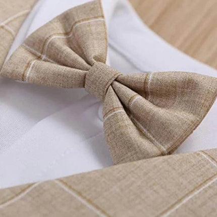 Baby Boy 3 - 24M Plaid Formal Gentleman Outfit - Gentleman Outfit - Prowow - Mad Fly Essentials
