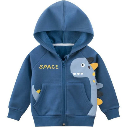 Baby Boy 3D Dinosaur Jacket Hoodies - Hoodies - 27kids - Mad Fly Essentials