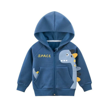 Baby Boy 3D Dinosaur Jacket Hoodies - Mad Fly Essentials