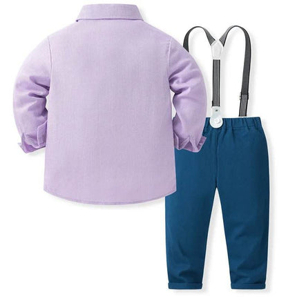 Baby Boy 4pc Spring Clothing Set Gentleman Outfit - Gentleman Outfit - LZH - Mad Fly Essentials