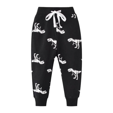 Baby Boy Animal All - Season Drawstring Sweatpants - Sweatpants - jumping meters - Mad Fly Essentials