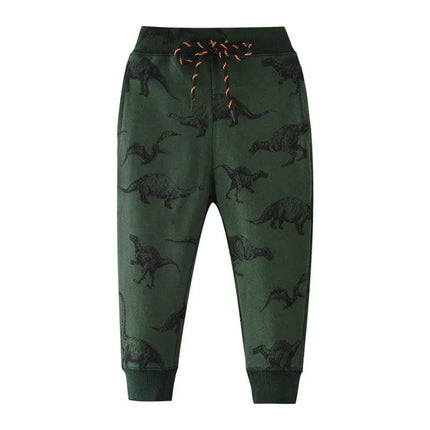 Baby Boy Animal All - Season Drawstring Sweatpants - Sweatpants - jumping meters - Mad Fly Essentials