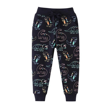 Baby Boy Animal All - Season Drawstring Sweatpants - Sweatpants - jumping meters - Mad Fly Essentials