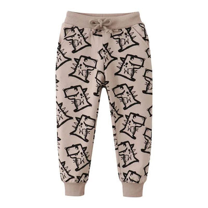 Baby Boy Animal All - Season Drawstring Sweatpants - Sweatpants - jumping meters - Mad Fly Essentials