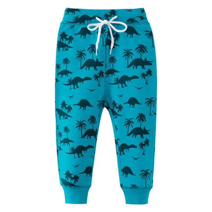 Baby Boy Animal All - Season Drawstring Sweatpants - Sweatpants - jumping meters - Mad Fly Essentials