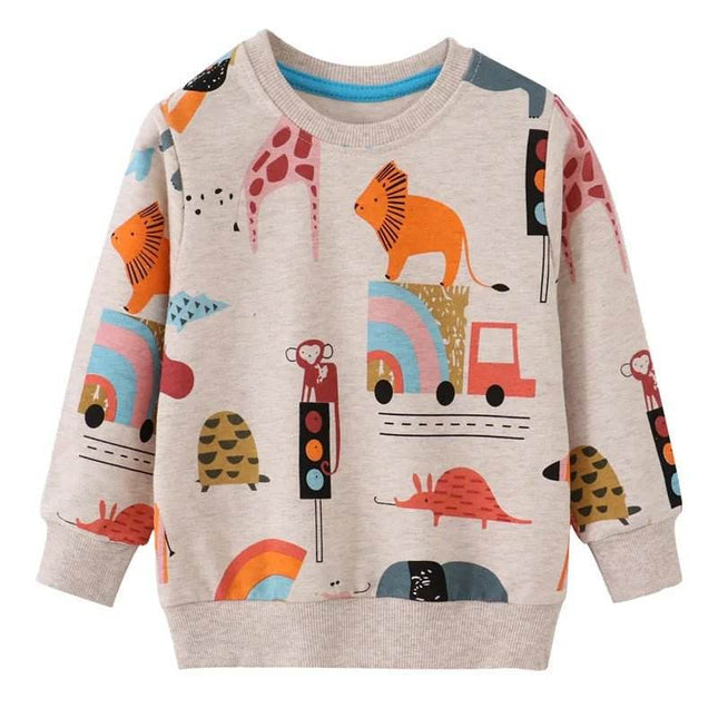 Baby Boy Animal Star Long Sweater - Sweater - jumping meters - Mad Fly Essentials