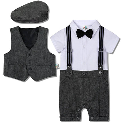 Baby Boy Baptism 3pc Set Gentleman Outfit - Gentleman Outfit - PsyMonster - Mad Fly Essentials