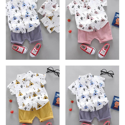 Baby Boy Blue Teepee Casual Clothing Set - Clothing Set - Baby Essentials - Mad Fly Essentials