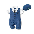 Blue Romper with hat