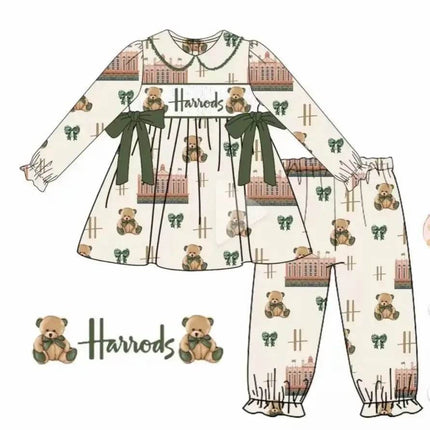 Baby Boy Brown Bear Outfit Pajama Set - Pajama Set - SAILEROAD - Mad Fly Essentials