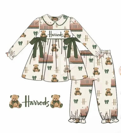 Baby Boy Brown Bear Outfit Pajama Set - Pajama Set - SAILEROAD - Mad Fly Essentials