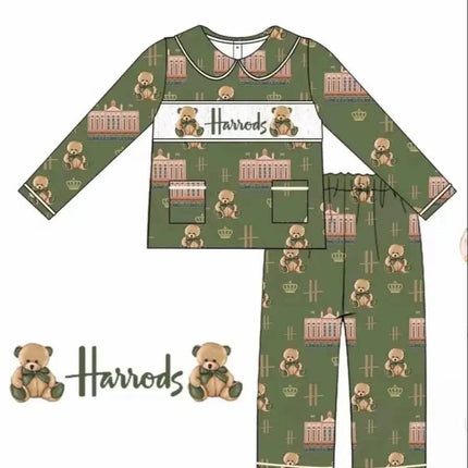 Baby Boy Brown Bear Outfit Pajama Set - Pajama Set - SAILEROAD - Mad Fly Essentials