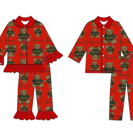 Baby Boy Brown Bear Outfit Pajama Set - Pajama Set - SAILEROAD - Mad Fly Essentials