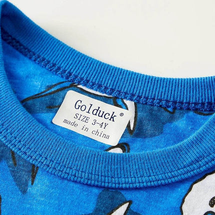 Baby Boy Cotton Shark Pajama Sleepwear Set - Sleepwear Set - Hooyi - Mad Fly Essentials