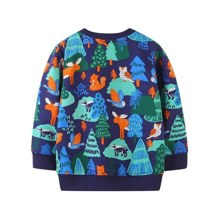 Baby Boy Deer Forest Animal Sweater - Sweater - jumping meters - Mad Fly Essentials