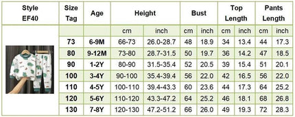 Baby Boy Dinosaur Pajama Sleepwear Set - Sleepwear Set - Chivry - Mad Fly Essentials