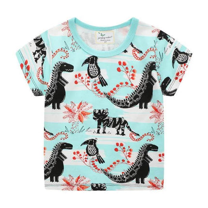 Baby Boy Dinosaur T - Rex Animal Summer Shirt - Shirt - Little maven - Mad Fly Essentials