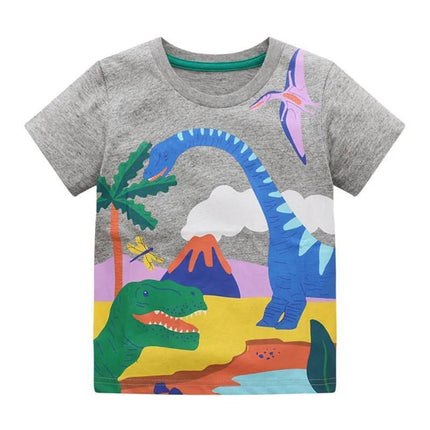 Baby Boy Dinosaur T - Rex Animal Summer Shirt - Shirt - Little maven - Mad Fly Essentials