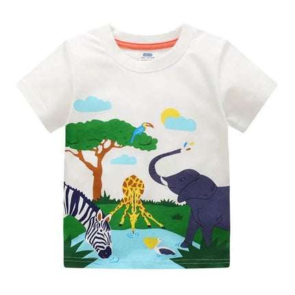 Baby Boy Dinosaur T - Rex Animal Summer Shirt - Shirt - Little maven - Mad Fly Essentials