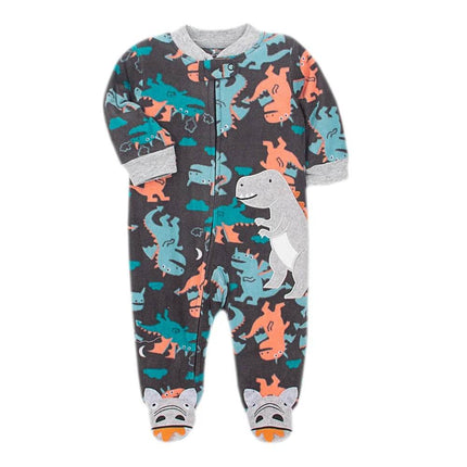 Baby Boy Fall Fleece Animal Romper - Baby Romper - Afairytale - Mad Fly Essentials