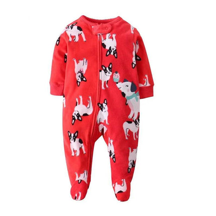 Baby Boy Fall Fleece Animal Romper - Baby Romper - Afairytale - Mad Fly Essentials