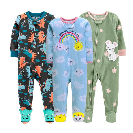 Baby Boy Fall Fleece Animal Romper - Baby Romper - Afairytale - Mad Fly Essentials