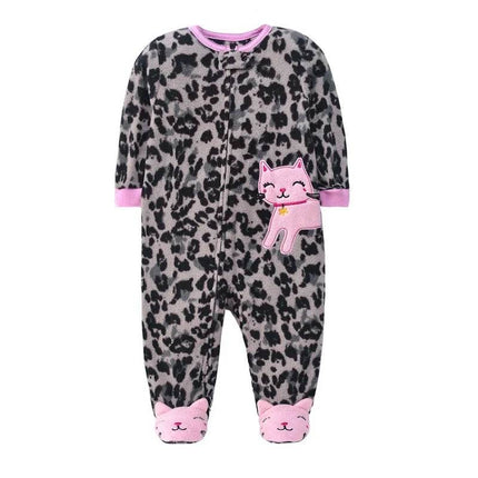 Baby Boy Fall Fleece Animal Romper - Baby Romper - Afairytale - Mad Fly Essentials