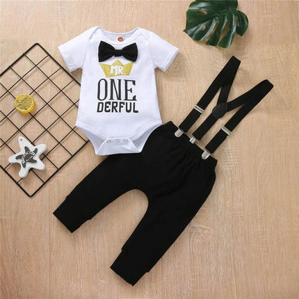 Baby Boy First Birthday Rompers Overall Clothing Set - Clothing Set - Prowow - Mad Fly Essentials