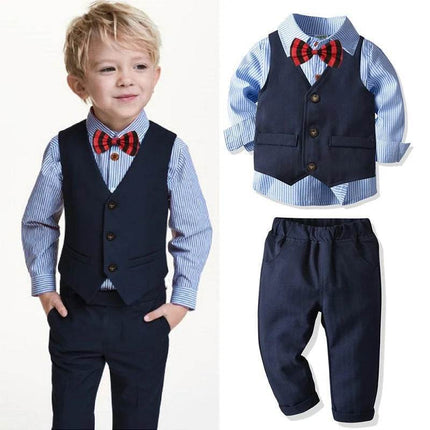 Baby Boy Blue Banquet Gentleman Outfit - Mad Fly Essentials