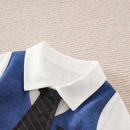 Baby Boy Formal Party Romper Gentleman Outfit - Gentleman Outfit - KuKitty - Mad Fly Essentials