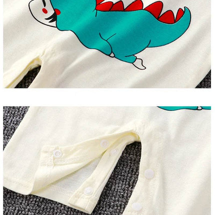 Boy Funny Animal Short Baby Romper - Baby Romper - fanfiluca - Mad Fly Essentials