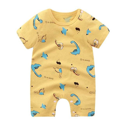 Boy Funny Animal Short Baby Romper - Baby Romper - fanfiluca - Mad Fly Essentials