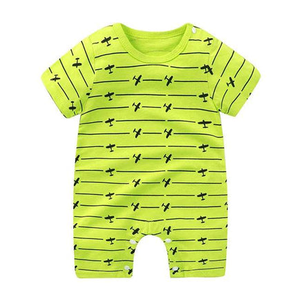 Boy Funny Animal Short Baby Romper - Baby Romper - fanfiluca - Mad Fly Essentials