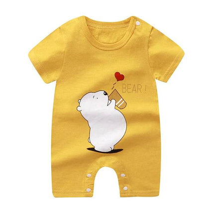 Baby Boy Funny Animal Short Rompers - Mad Fly Essentials