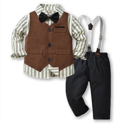 Baby Boy Bow Formal Gentleman Outfit - Gentleman Outfit - Top and top - Mad Fly Essentials