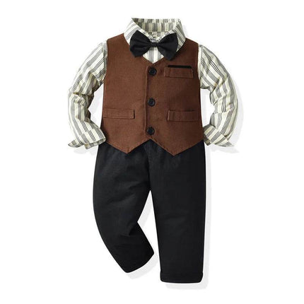 Baby Boy Bow Formal Gentleman Outfit - Gentleman Outfit - Top and top - Mad Fly Essentials