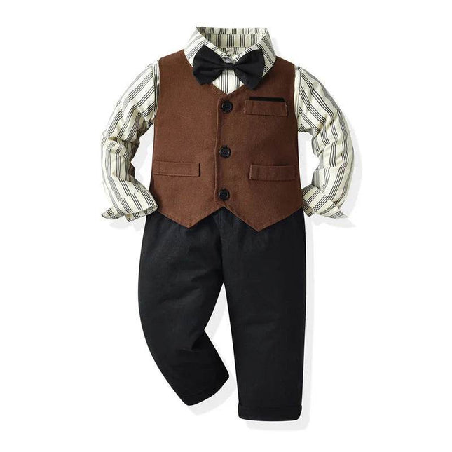 Baby Boy Bow Formal Gentleman Outfit - Gentleman Outfit - Top and top - Mad Fly Essentials
