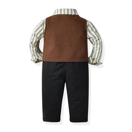 Baby Boy Bow Formal Gentleman Outfit - Gentleman Outfit - Top and top - Mad Fly Essentials